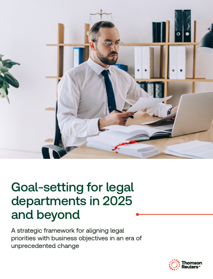 Goal setting for legal departments in 2025 and beyond