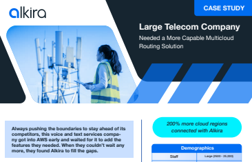 Large Telecom Company Needed a More Capable Multicloud Routing Solution